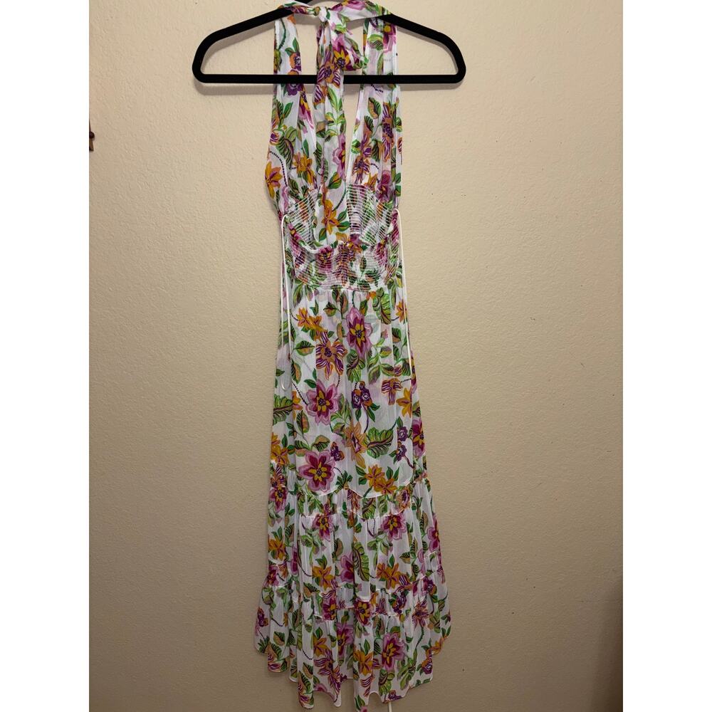 MISA Los Angeles floral halter maxi dress - Picture 3 of 5